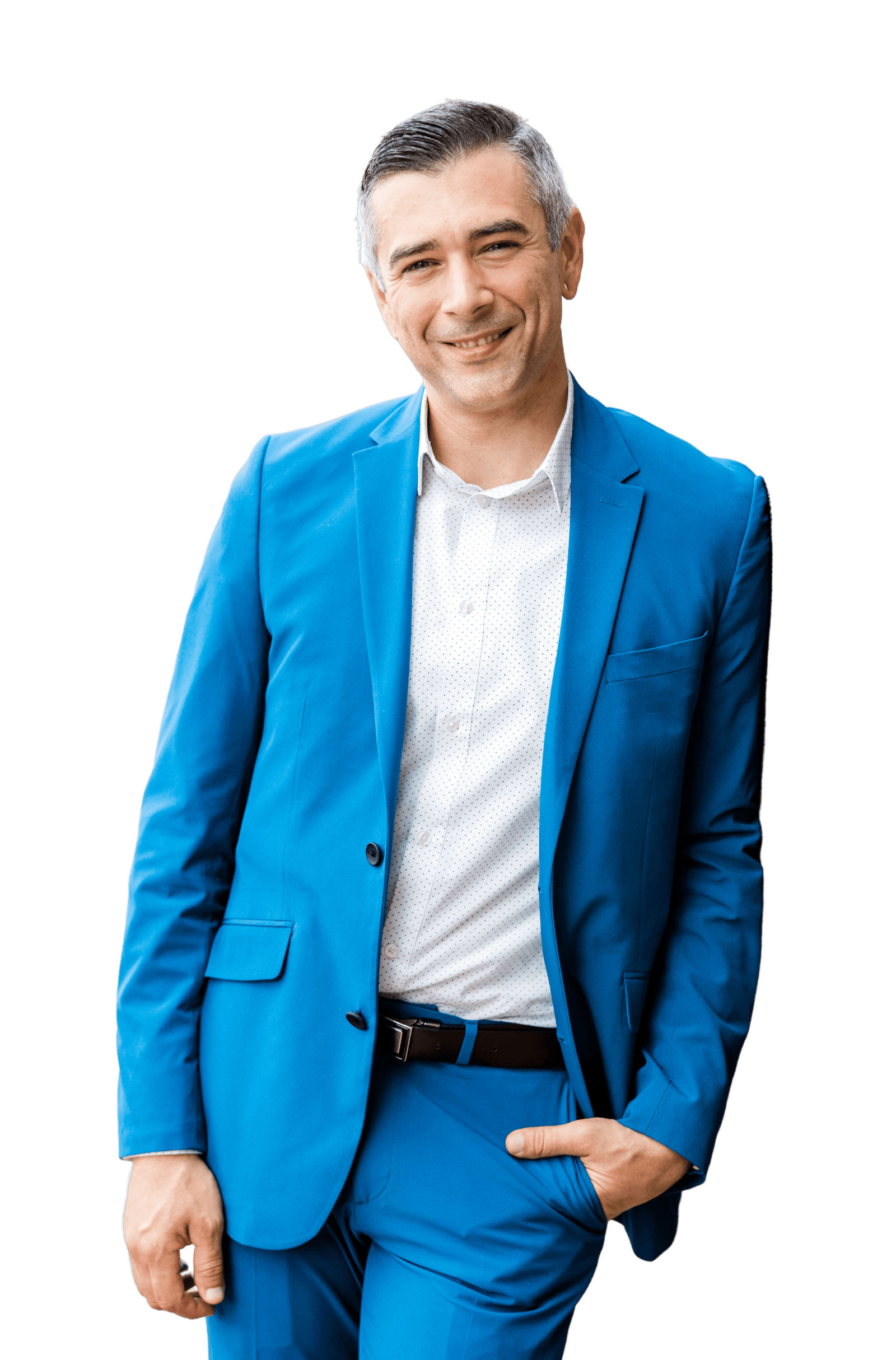 Professional man standing confidently