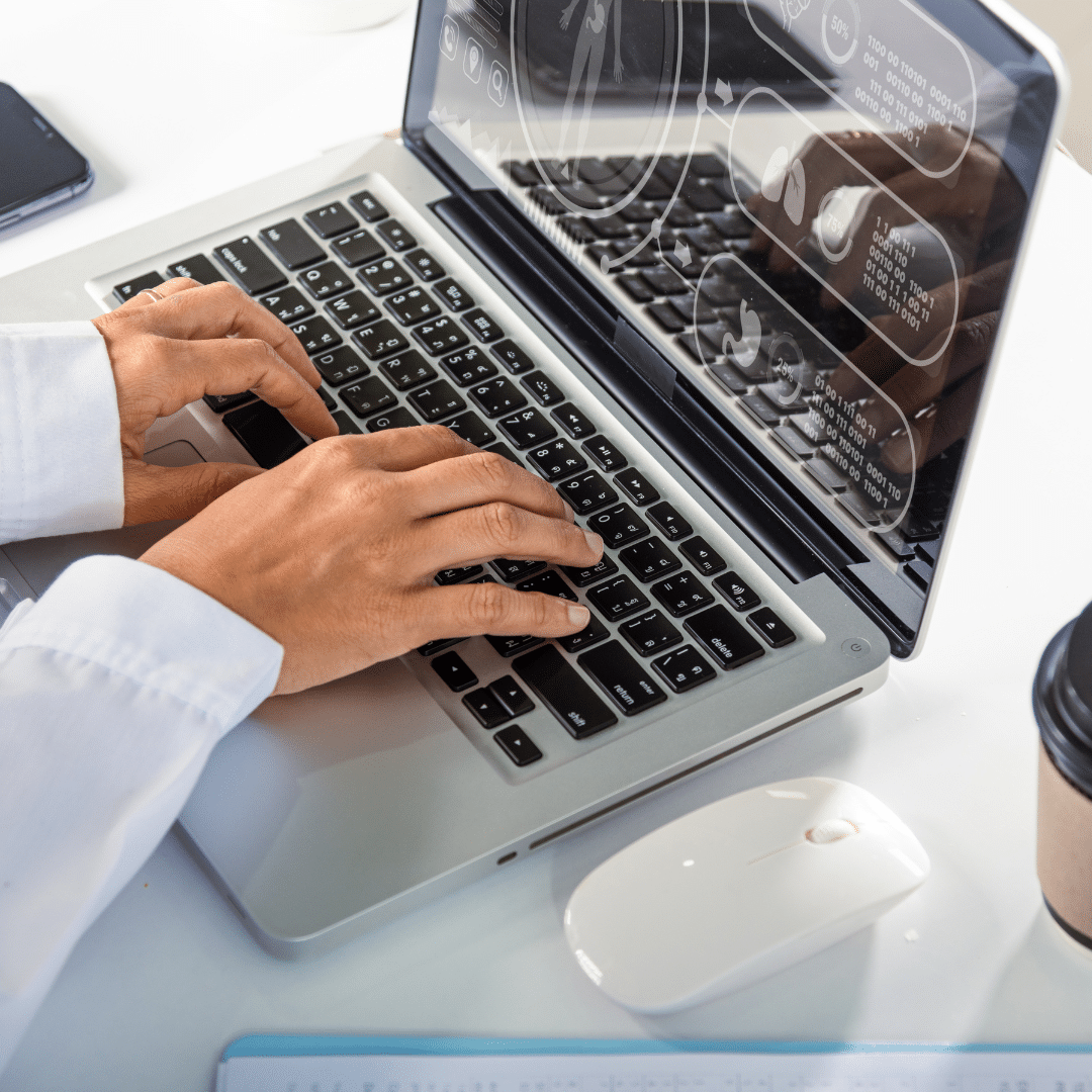 Freelancer working on a creative design project